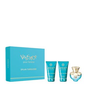 Versace Dylan Turquoise  Eau De Toilette 50ml Gift Set