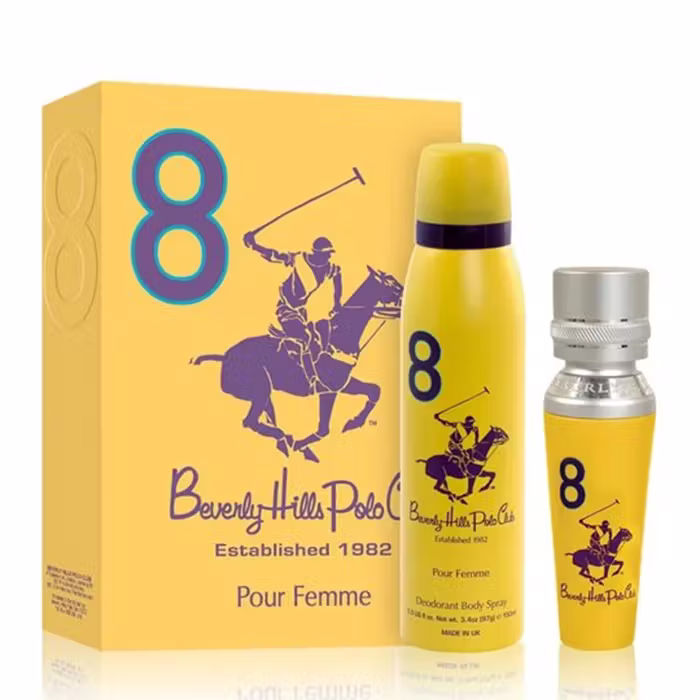 Beverly Hills Polo Club 8 Eau De Parfum 100ml Gift Set