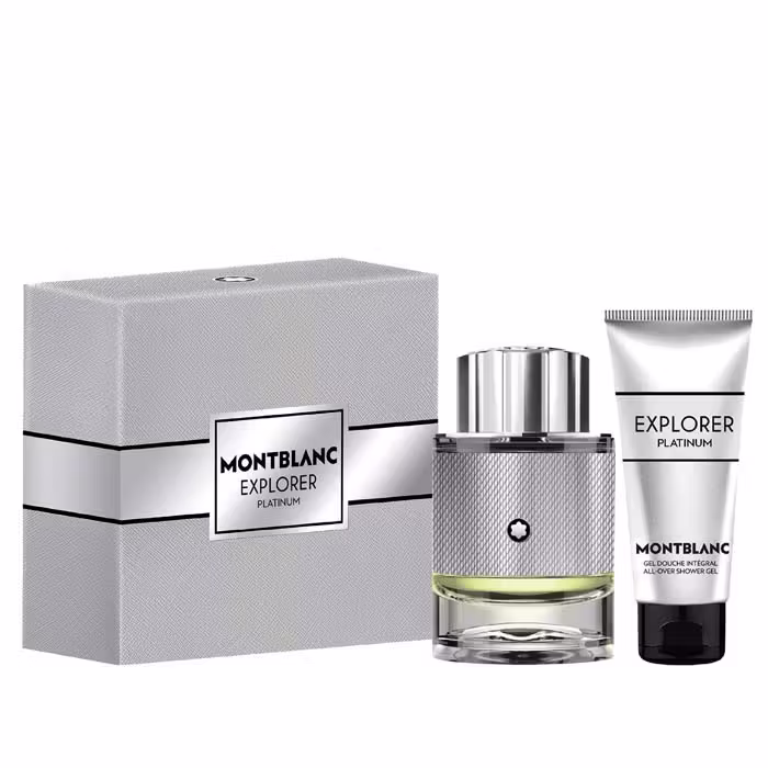 Montblanc EXPLORER PLATINUM Eau De Parfum 60ml Gift Set